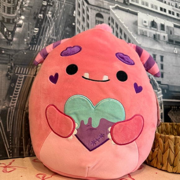 NWT Squishmallows Mont Valentine Plush 12 Inch - Picture 7 of 7